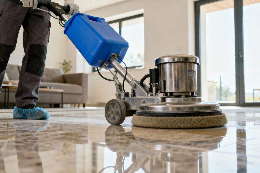 dịch vụ đánh bóng sàn đá